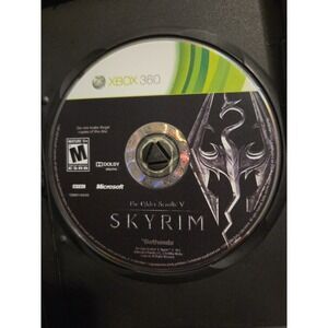 The Elder Scrolls V Skyrim Xbox 360 - Disc Only Game Tested